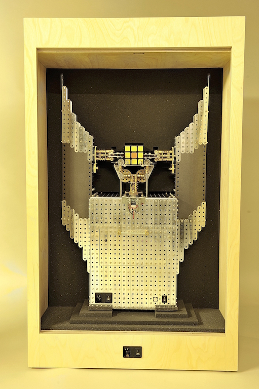 The Rubik's Shrine in transport box
